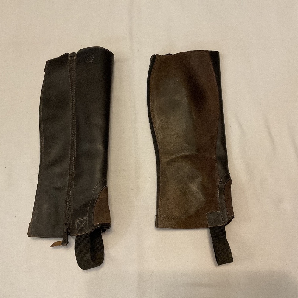 Ariat Kids Stable Half Chaps Brown L 1093-3
